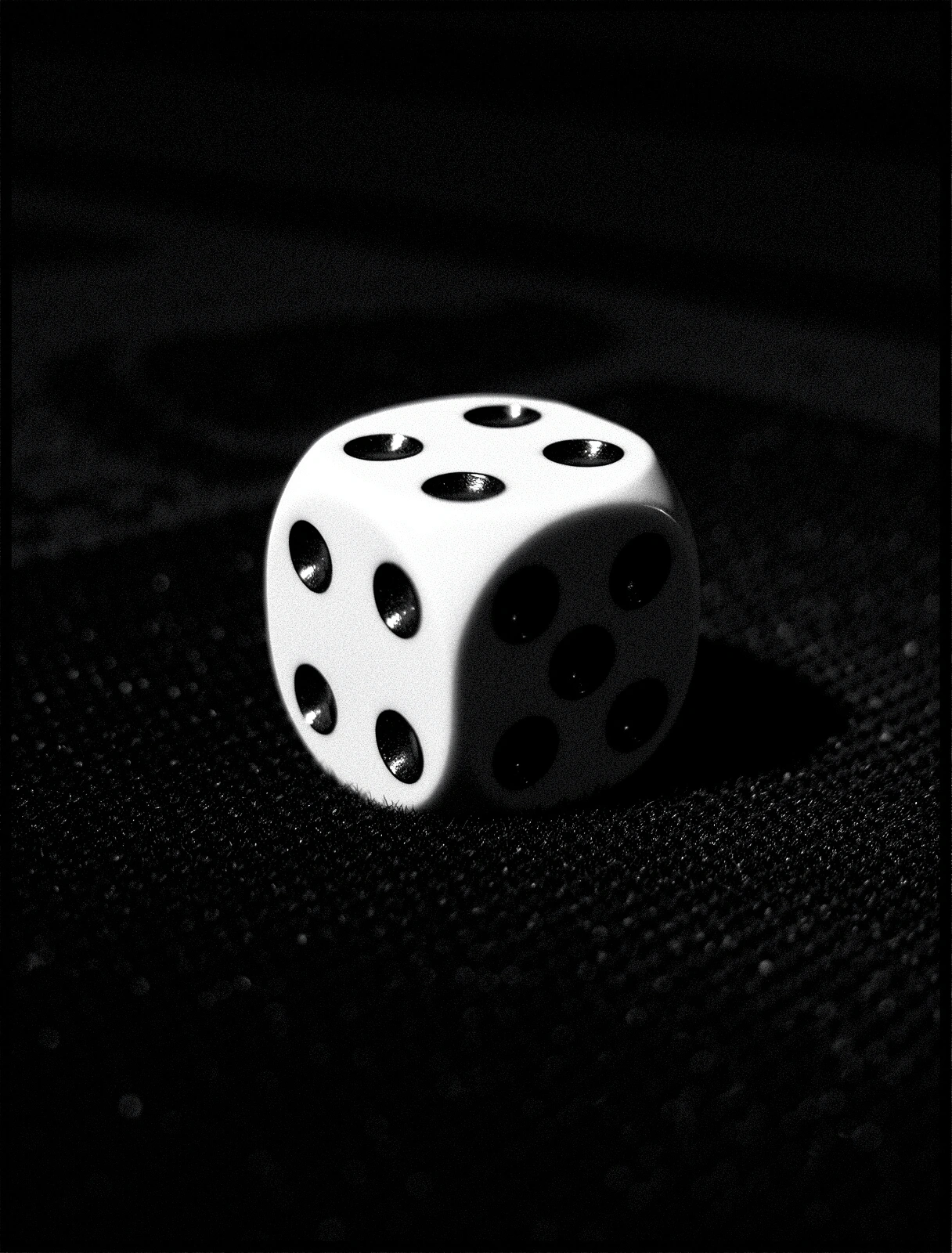 Primer plano de dados de casino