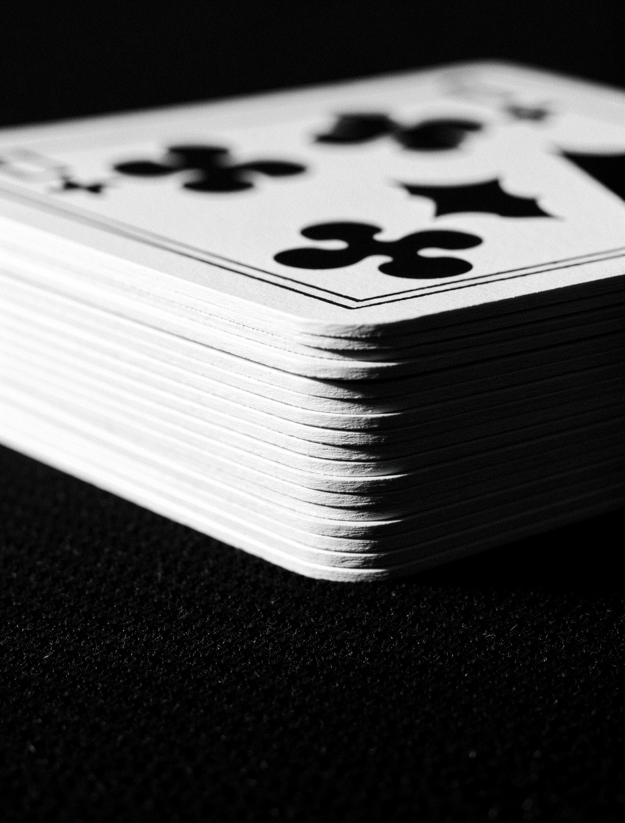 Textura de barajas de casino profesionales